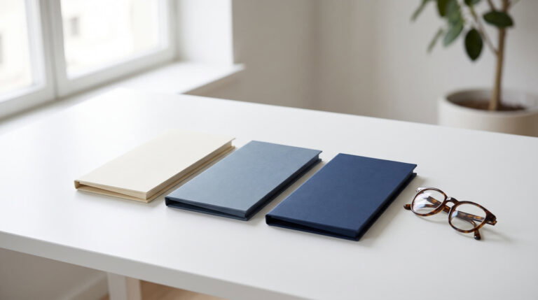 Medicare booklets and folders on a desk