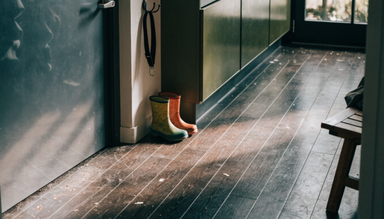 vinyl flooring in a home with kids and dogs, no people, no logos