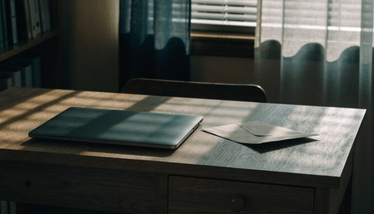 Graduation cap and diploma on a desk